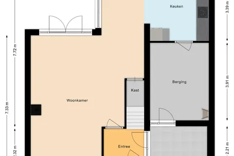 Plattegrond 1 van de Slotenmaker 23