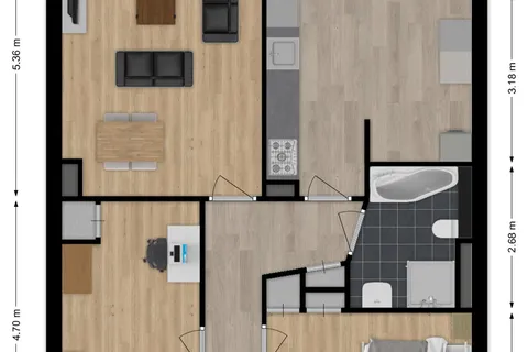 Plattegrond 1 van Daniël Josephus Jittastraat 139