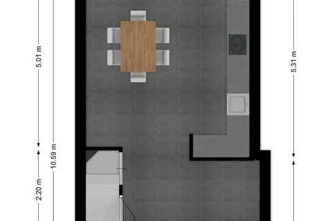 Plattegrond 1 van Deinumstraat 16