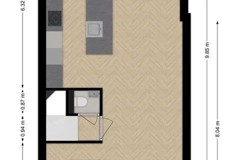 Plattegrond 1 van Merkelbeekstraat 17