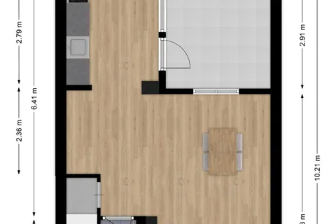 Plattegrond 1 van Outshoornstraat 40