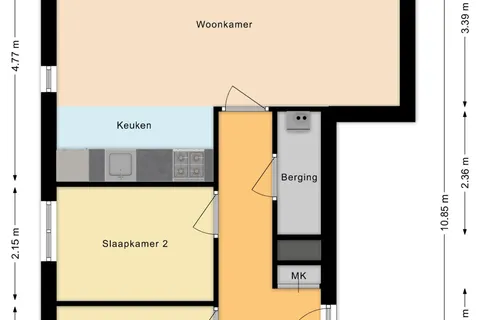 Plattegrond 1 van Slachthuisstraat 45