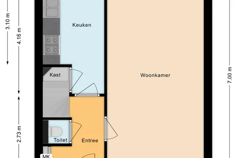 Plattegrond 1 van Smient 16