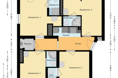 Plattegrond 1 van Karel de Grotelaan 97