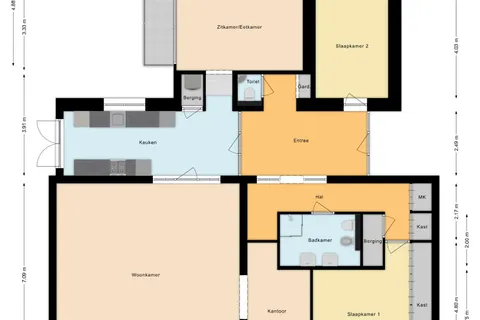 Plattegrond 1 van Stationsstraat 19