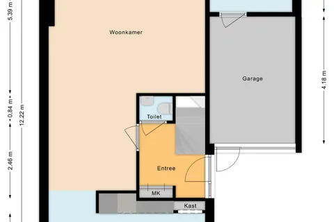 Plattegrond 1 van Roerstraat 36