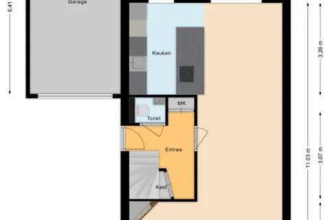 Plattegrond 1 van Heggestraat 50