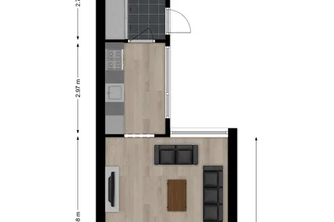 Plattegrond 1 van Boekweitstraat 19