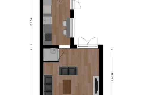 Plattegrond 1 van Goudenregenstraat 13
