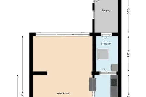 Plattegrond 1 van Biezenstraat 8