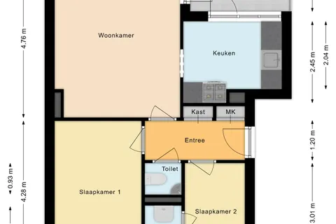 Plattegrond 1 van Roelofspad 8