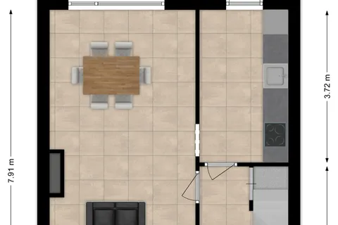 Plattegrond 1 van Costerman Boodtstraat 29