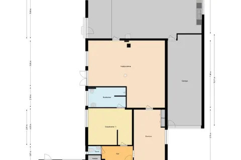 Plattegrond 1 van Burgemeester Verheugtstraat 49