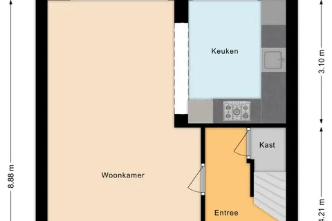 Plattegrond 1 van Hazelaar 27