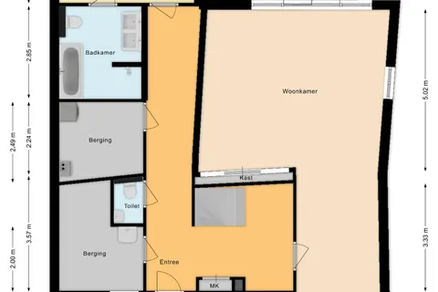 Plattegrond 1 van Dokter Kochstraat 8