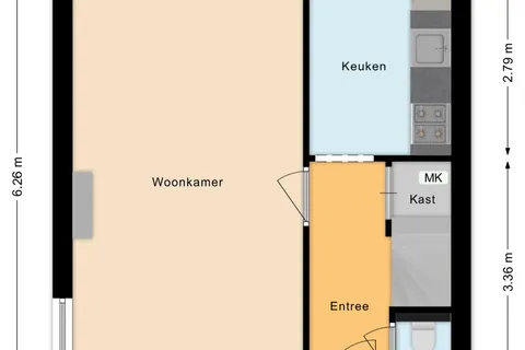 Plattegrond 1 van Wisse 3
