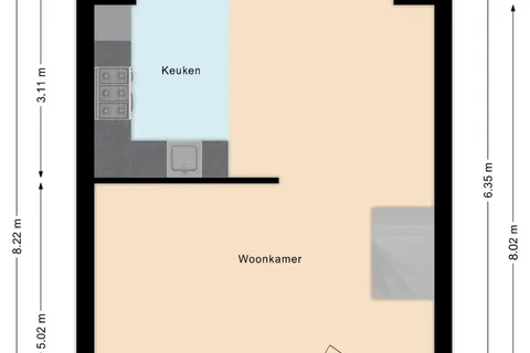 Plattegrond 1 van Lambertushof 47