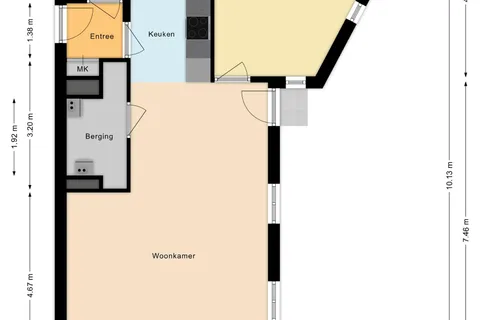 Plattegrond 1 van Burghtstraat 7