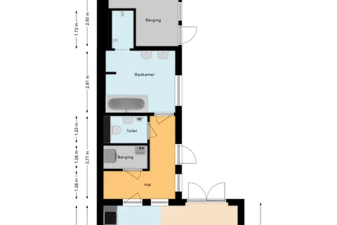 Plattegrond 1 van Eindhovenseweg 69
