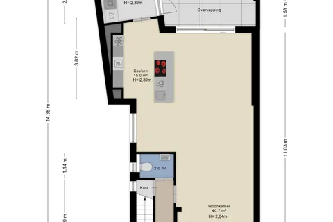 Plattegrond 1 van van Erpstraat 1