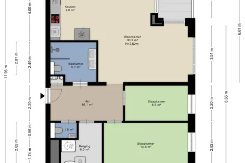 Plattegrond 1 van Jonkheer 48