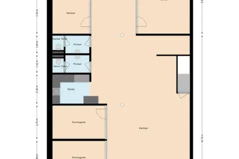 Plattegrond 1 van Hoofdstraat 62B