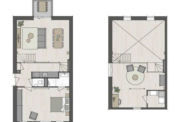 Foto 3 van Split-level appartement