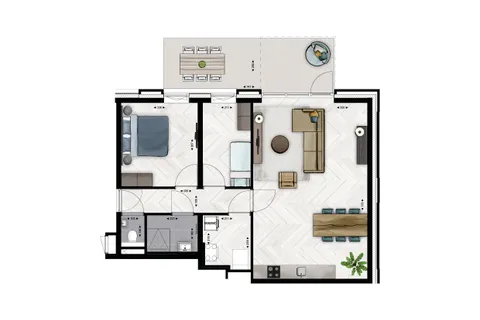 Plattegrond 1 van Type B4