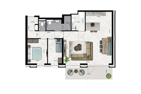 Plattegrond 1 van Type B5A