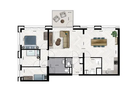 Plattegrond 1 van Type B7
