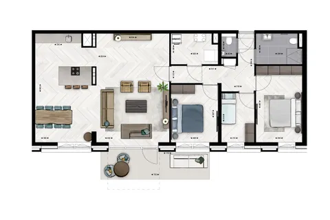 Plattegrond 1 van Type B6