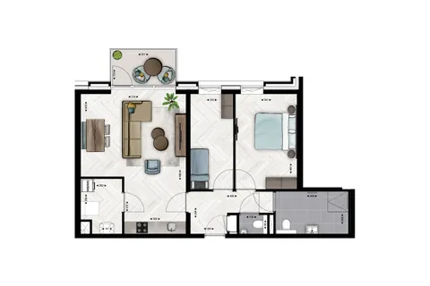 Plattegrond 1 van Type B8