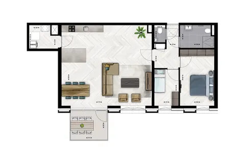 Plattegrond 1 van Type B10