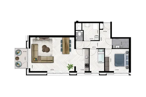 Plattegrond 1 van Type B11