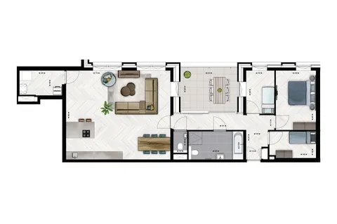 Plattegrond 1 van Type B17