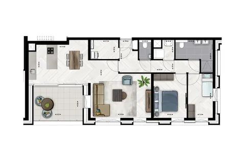 Plattegrond 1 van Type B21