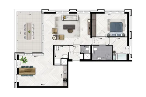 Plattegrond 1 van Type B20