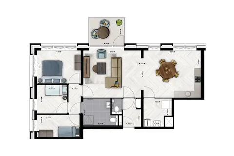 Plattegrond 1 van Type B22