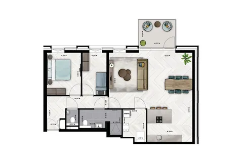 Plattegrond 1 van Type B9