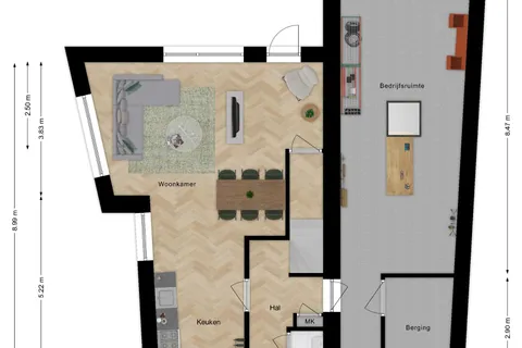 Plattegrond 1 van Hoekwoning