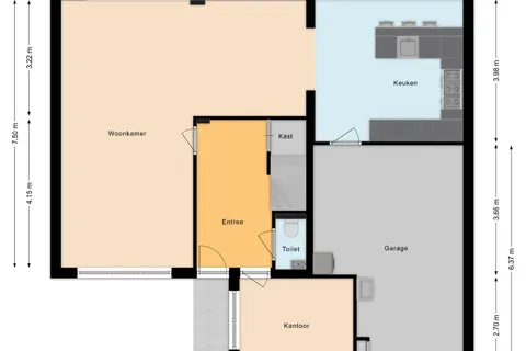 Plattegrond 1 van Bosrand 98