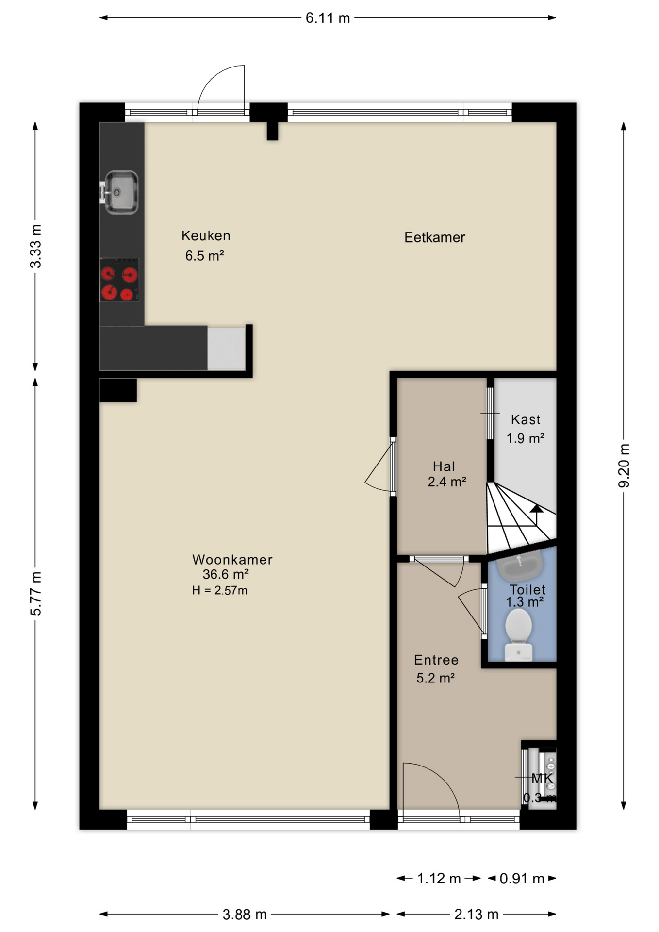 Plattegrond 1 van Pollux 28