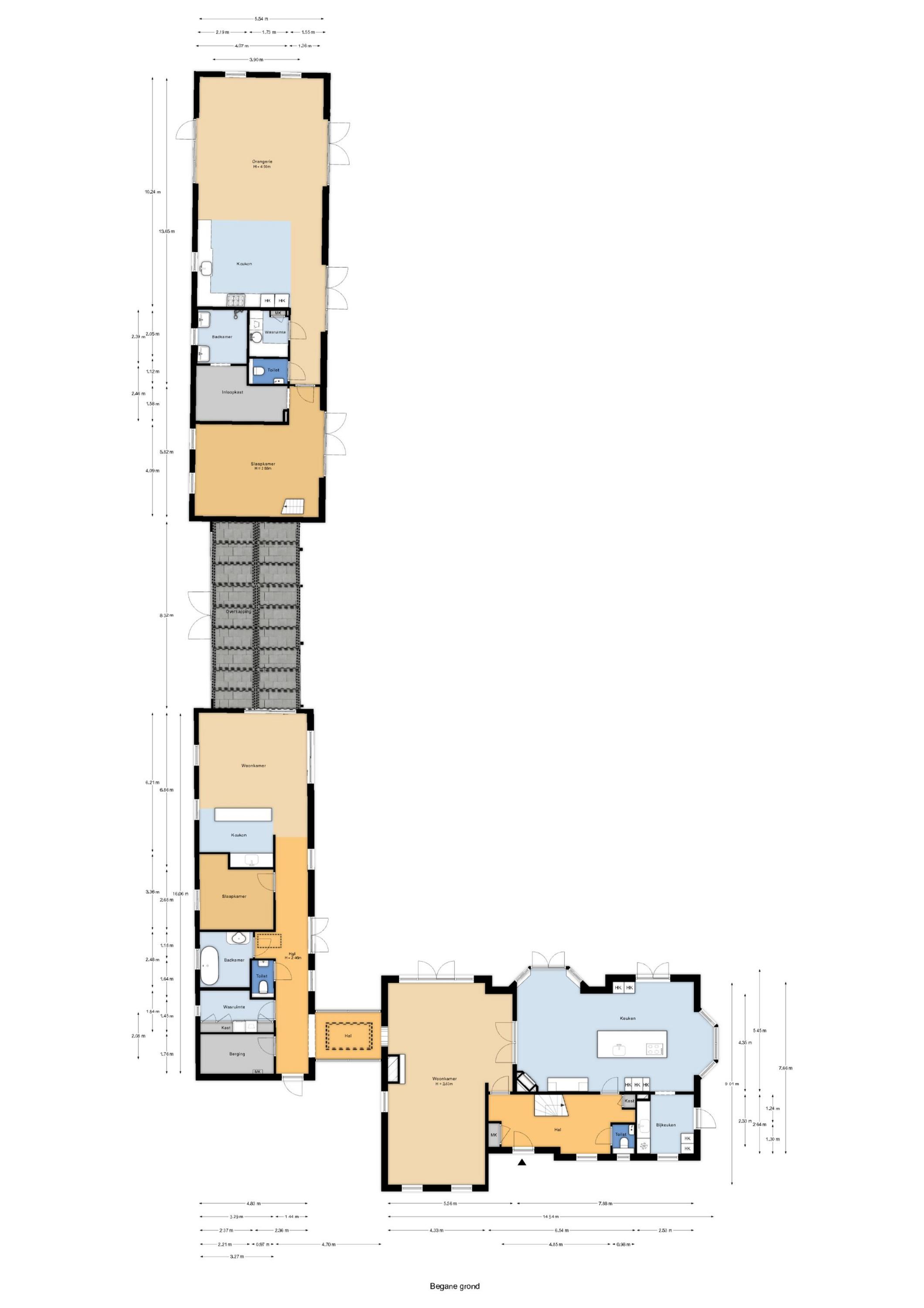 Plattegrond 1 van Achterstrypseweg 9b