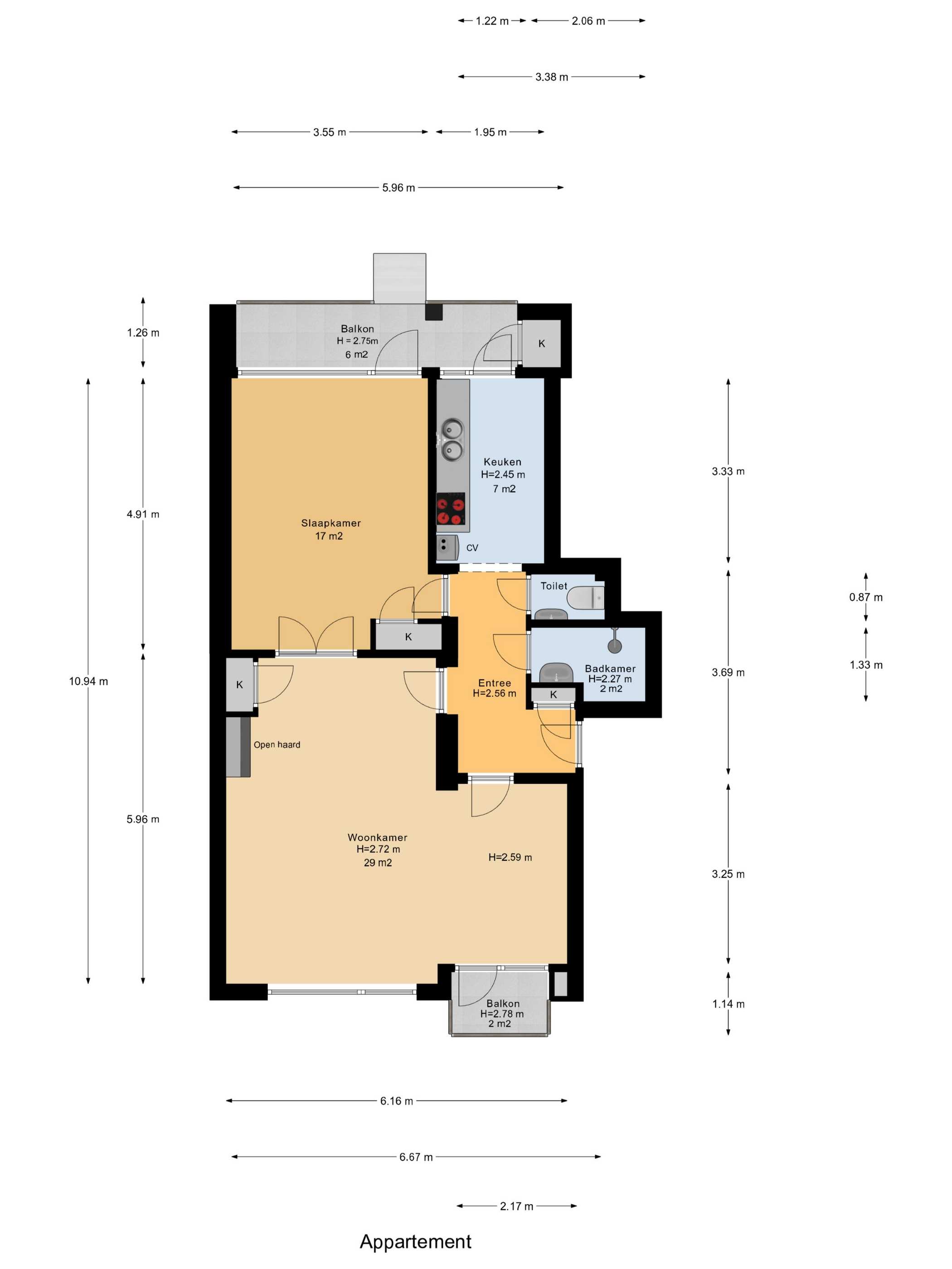 Plattegrond 1 van Spinozalaan 73