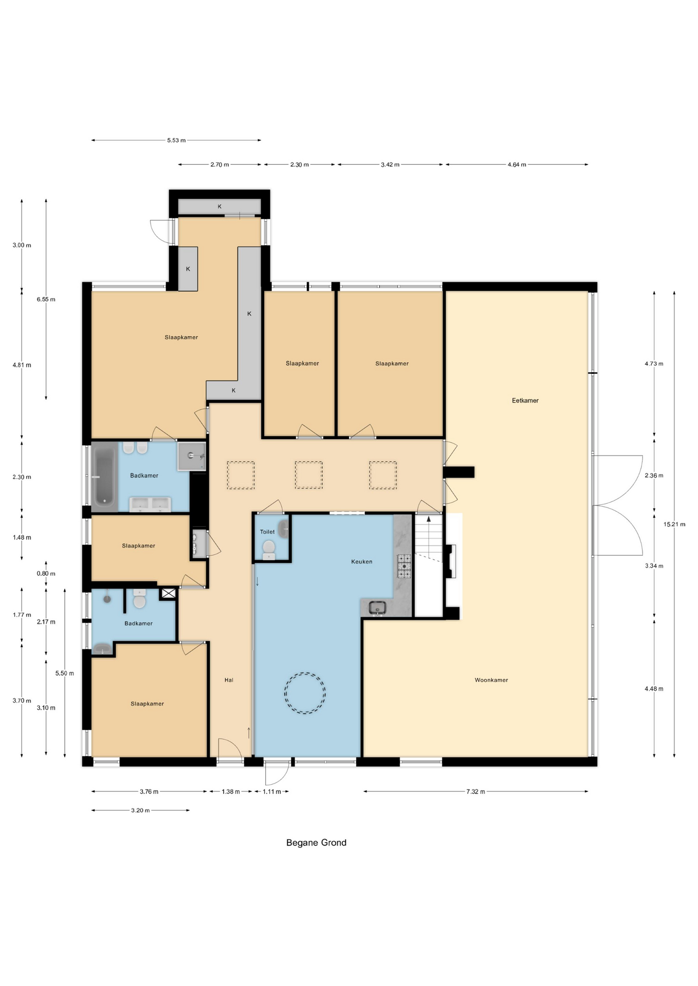Plattegrond 1 van Achterdijk 36
