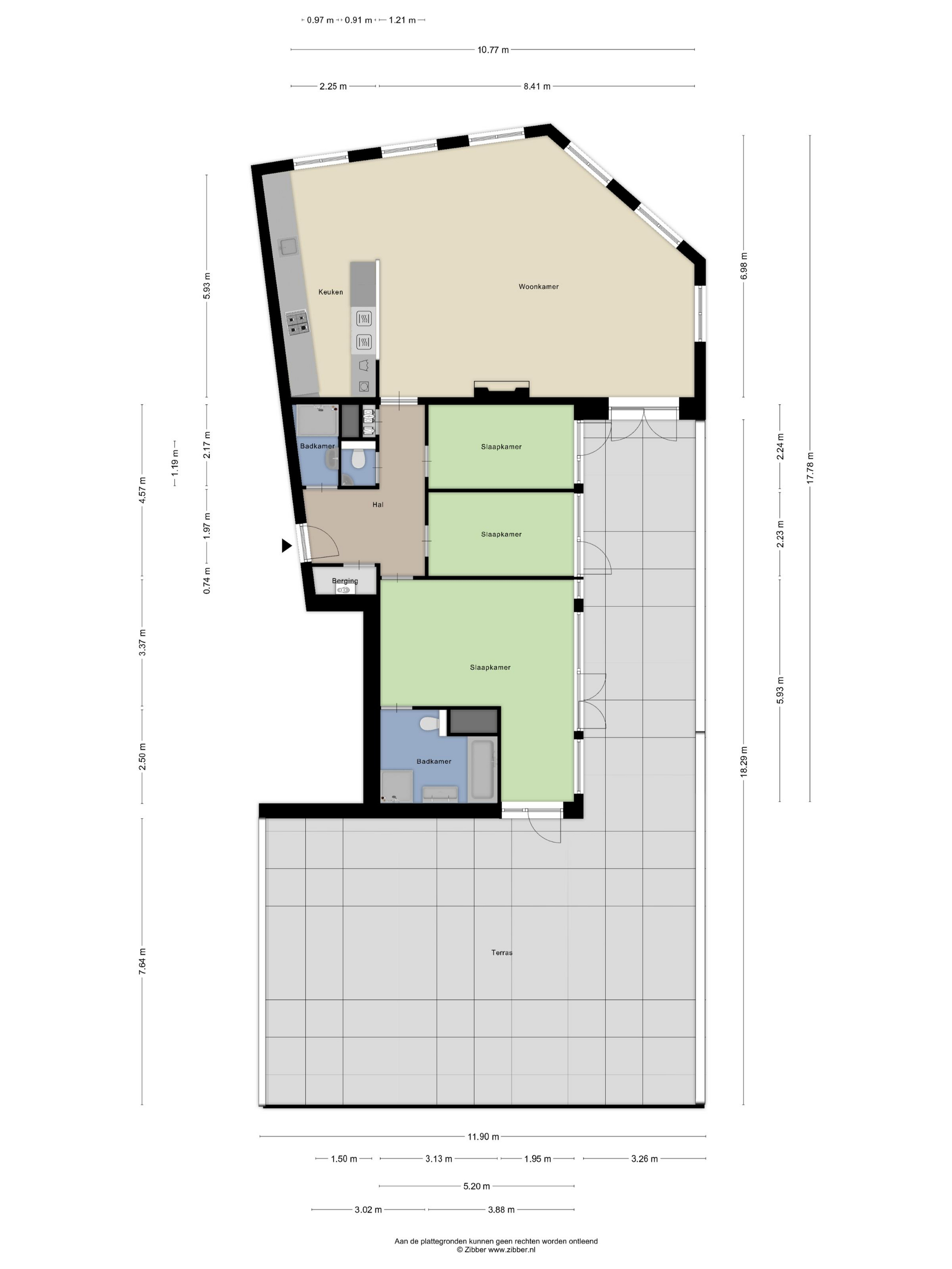 Plattegrond 1 van Wolweg 23