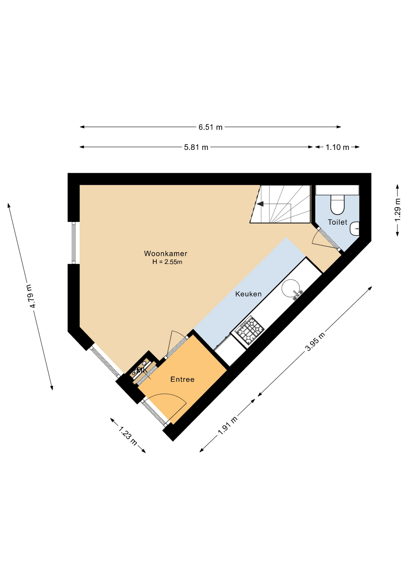 Plattegrond 1 van Klaverweid 11a