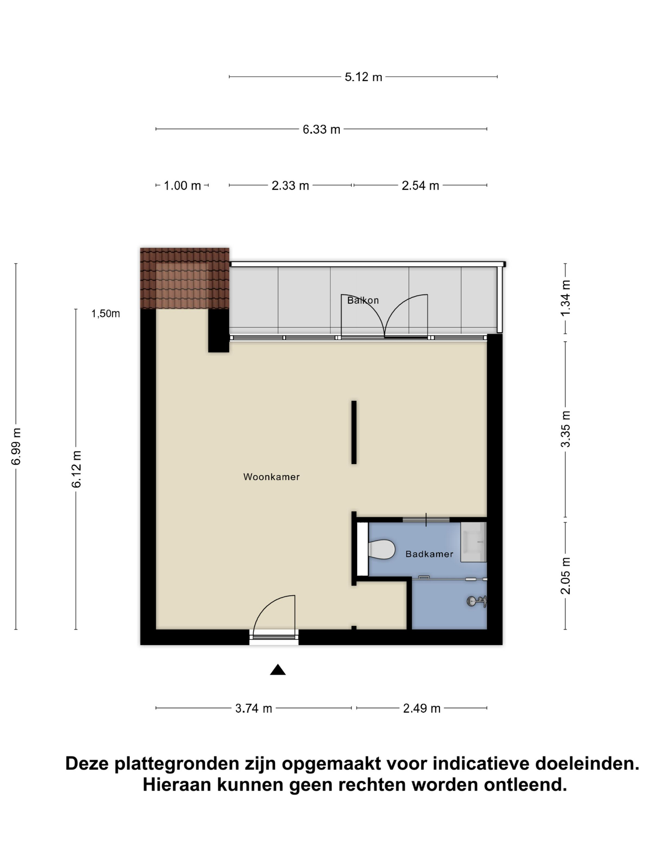 Plattegrond 1 van Spoorstraat 111