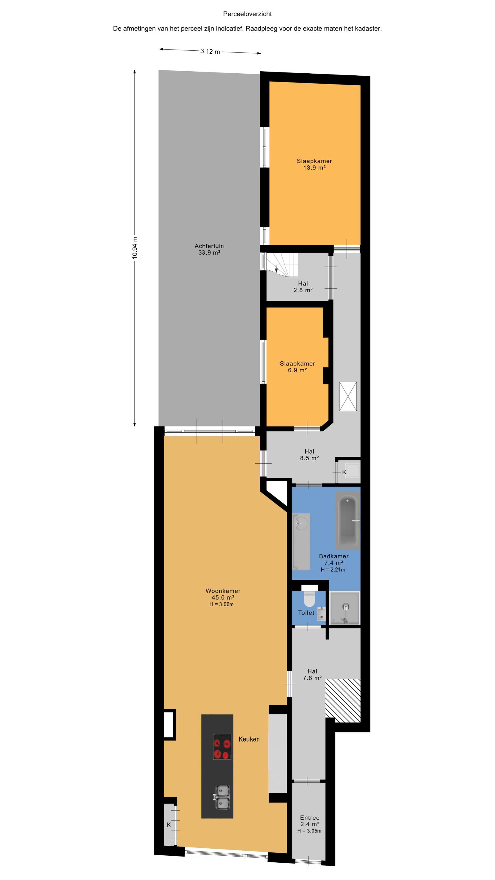 Plattegrond 1 van Pansierstraat 42