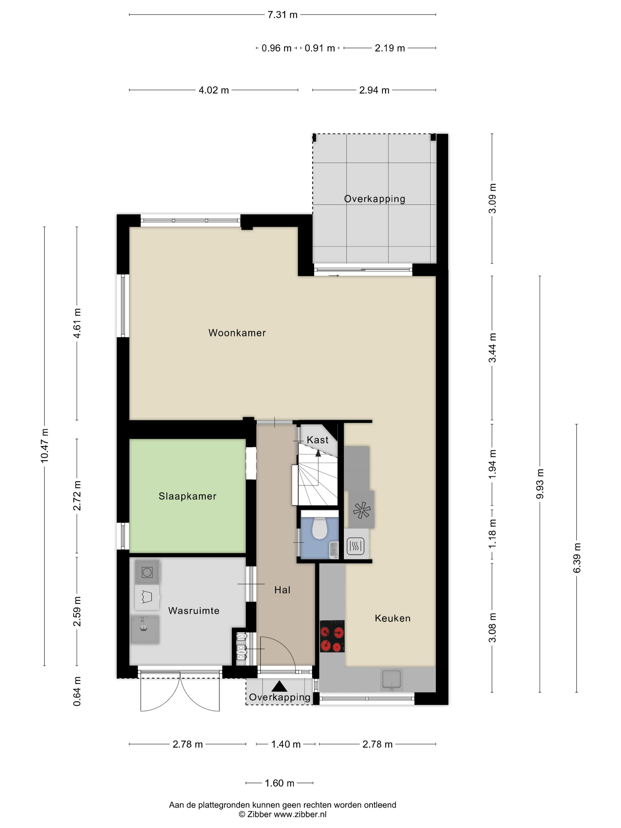 Plattegrond 1 van Aagje Dekenweg 23